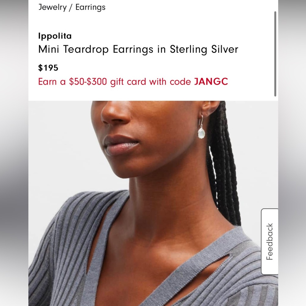 Ippolita Mini Teardrop Earrings